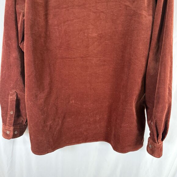 The Territory Ahead Jacket Mens XL Brown Corduroy Button Front Pockets Cotton Bl - Picture 10 of 10